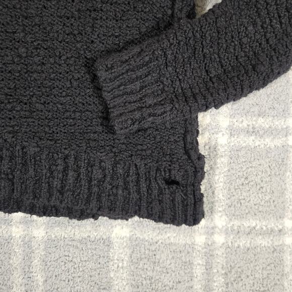 Free People Charcoal V-Neck Sweater - Picture 3 of 8